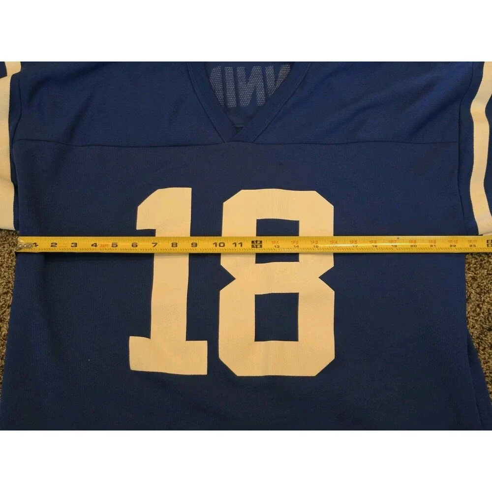 Rare Vintage LOGO ATHLETIC Peyton Manning Indianapolis Colts Jersey 90s Blue L